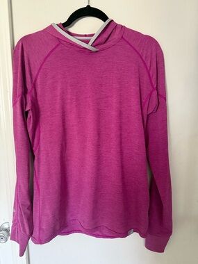NRS H2Core Silkweight Hoodie Womens Medium Pink UPF 50+ Sun Shirt Long Sleeve